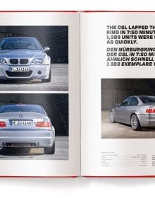 Book cover of Michael Köckritz's guide BMW Milestones, featuring the front of a red BMW M1. Published by White Star.