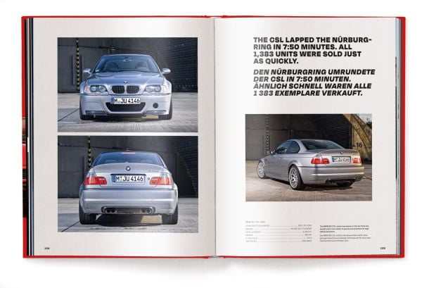 Book cover of Michael Köckritz's guide BMW Milestones, featuring the front of a red BMW M1. Published by White Star.