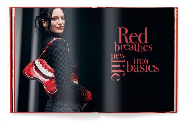 Book cover of The Red Book: Fashion, Styles & Stories. Published by teNeues Books.