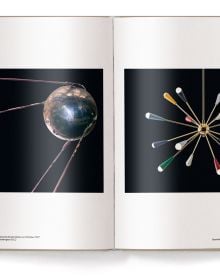 Book cover of Space Age Design: Icons of the Movement, featuring futuristic furniture. Published by teNeues Books.