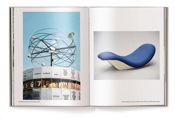 Book cover of Space Age Design: Icons of the Movement, featuring futuristic furniture. Published by teNeues Books.