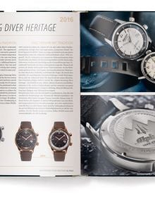 Book cover of Gisbert L. Brunner's 100 Iconic Watches, with eight silver watch models. Published by teNeues Books.