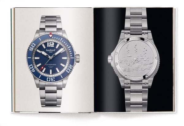 Book cover of The Watch Book: Hanhart: und die deutsche Uhrenindustrie / and the German Watch Industry, featuring a watch with black face and strap. Published by teNeues Books.