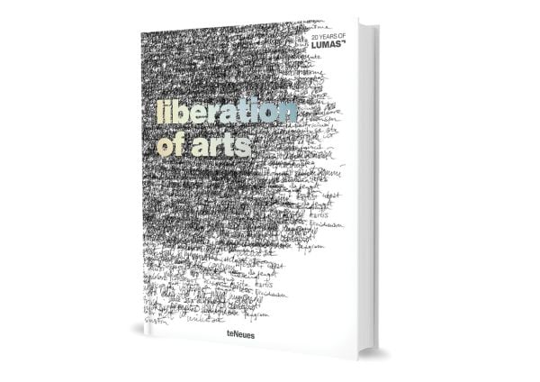 Book cover of Liberation of Arts: 20 Years of Lumas. Published by teNeues Books.