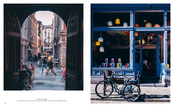 Book cover of Charming France, featuring French restaurant La Fontaine de Mars. Published by teNeues Books.
