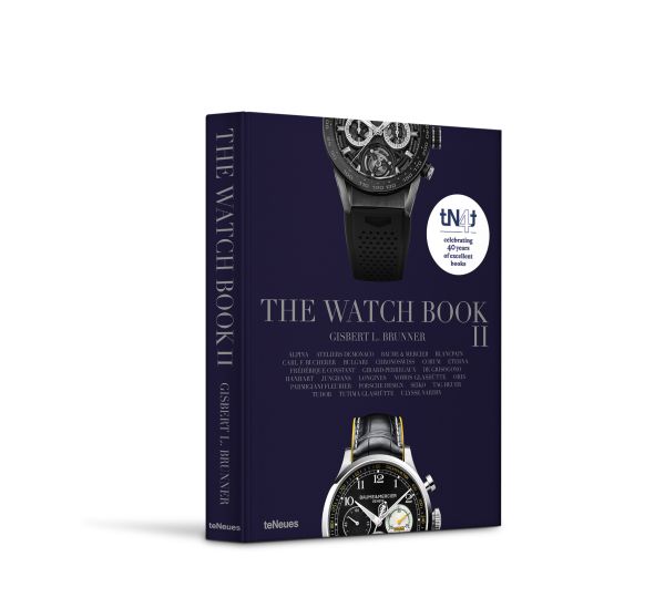 Book cover of The Watch Book II: tN4t, featuring a black and silver Baume & Mercier. Published by teNeues Books.
