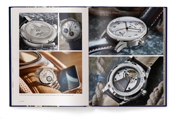 Book cover of The Watch Book II: tN4t, featuring a black and silver Baume & Mercier. Published by teNeues Books.