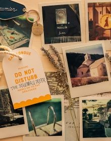 Book cover of Grand Tour Provence: The Renaissance of Refined Travel; featuring a swimmer ready to dive off a board into the sea. Published by teNeues Books.