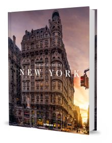 Book cover of New York, featuring The Ansonia building. Published by teNeues Books.