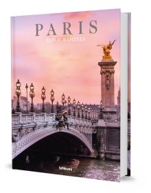 Book cover of Paris, featuring The Pont Alexandre III arch bridge over the Seine in the French city. Published by teNeues Books.