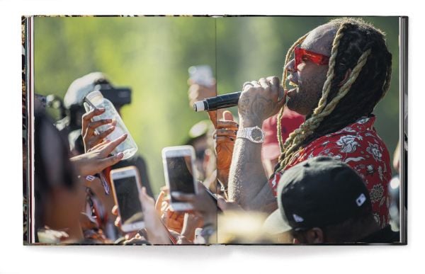 Book cover of Million Dollar Hip Hop Watches; featuring a luxury watch on a tattooed wrist. Published by teNeues Books.