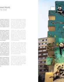 Book cover of Masters of Street Art: Art Without A Frame; featuring a large artwork of rabbit on corner of building. Published by teNeues Books.