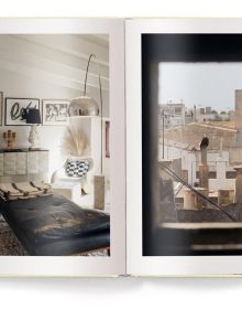Book cover of Creating a New Home in Mallorca; featuring a hallway with a grand arch, and black and white floor tiles. Published by teNeues Books.