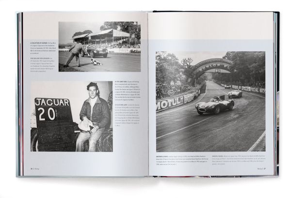 Book cover of The Jaguar Book: Collector's Edition; featuring the front of a black car. Published by teNeues Books.