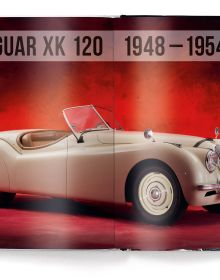 Book cover of The Jaguar Book: Collector's Edition; featuring the front of a black car. Published by teNeues Books.