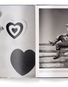 Book cover of The Stylish Life: Cowboys; featuring a cowgirl in pink shirt and hat, sitting on a fence. Published by teNeues Books.