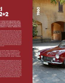 Book cover of Ferrari Milestones; with a Ferrari model. Published by teNeues Books.