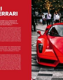 Book cover of Ferrari Milestones; with a Ferrari model. Published by teNeues Books.