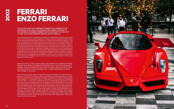 Book cover of Ferrari Milestones; with a Ferrari model. Published by teNeues Books.