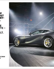 Book cover of Ferrari Milestones; with a Ferrari model. Published by teNeues Books.