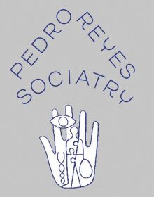 Book cover of Sociatry; featuring the palm of hand with eye and figure of man made of puzzle pieces. Published by Verlag Kettler.