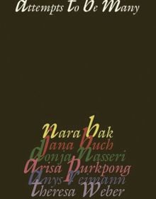 Black book cover of 'Sammlung Philara, Attempts to be Many'. Published by Verlag Kettler.