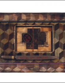 Book cover of Was ist Kunst, IRWIN?: HMKV 2023/2, with a group of men in suits, holding stuffed animals. Published by Verlag Kettler.