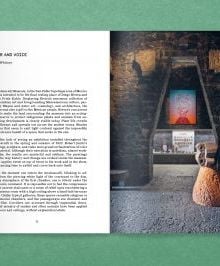 Art catalogue cover of Robert Janitz: Anahuacalli, with capitalised, shiny green font. Published by Verlag Kettler.