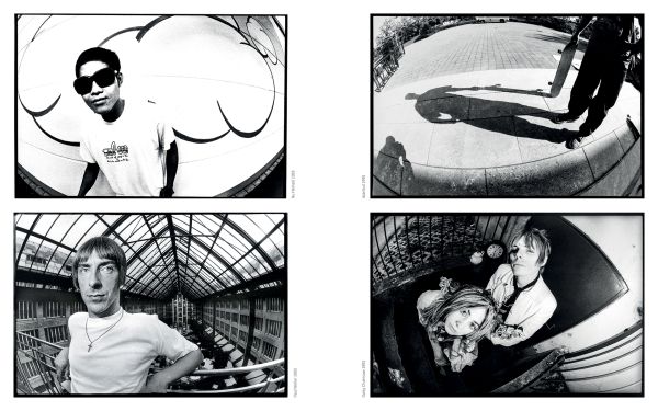 Book cover of Capsule: Helge Tscharn; featuring a portrait of a male with spiky black hair, and a black jacket with music patches. Published by Verlag Kettler.