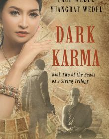 Book cover of Dark Karma: featuring a young woman. Published by River Books.