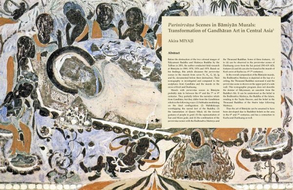 Bezeklik Cave Temples No. 15 Cave, with Chinese mural paintings, to cover of 'Mural Art', by River Books.