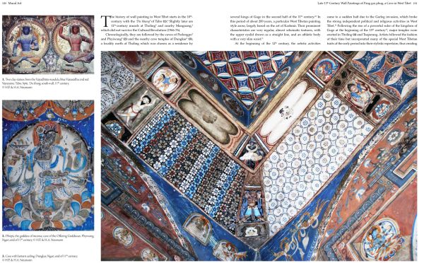 Bezeklik Cave Temples No. 15 Cave, with Chinese mural paintings, to cover of 'Mural Art', by River Books.