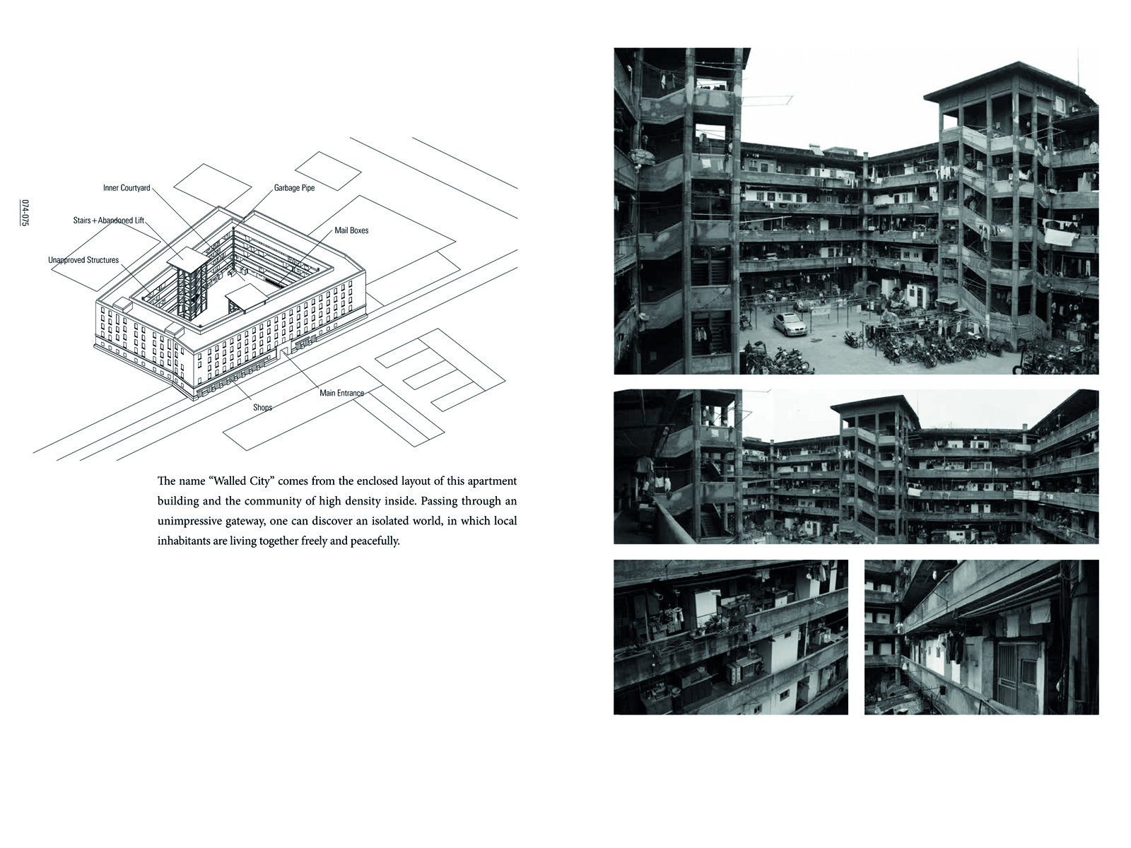 Small CAD architectural building drawings in white, Made in Shanghai in white on orange cover