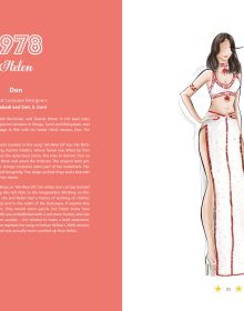 Book cover of 100 Iconic Bollywood Costumes. Published by Roli Books.