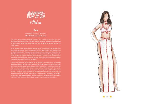 Book cover of 100 Iconic Bollywood Costumes. Published by Roli Books.