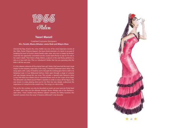Book cover of 100 Iconic Bollywood Costumes. Published by Roli Books.