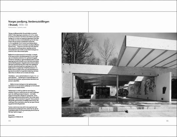 Book cover of Architect Sverre Fehn: Intuition – Reflection – Construction; featuring inside of building with a large column. Published by National Museum, Oslo.