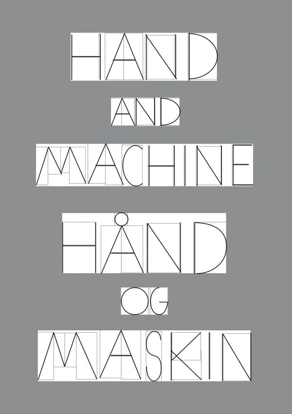 Book cover of Hand and Machine: Architecture Drawings. Published by National Museum, Oslo.