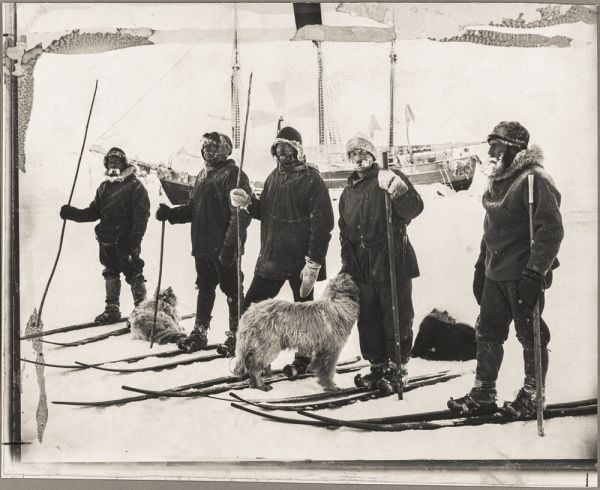 Book cover of The Nansen Photographs, with shots from the arctic expedition. Published by teNeues Books.