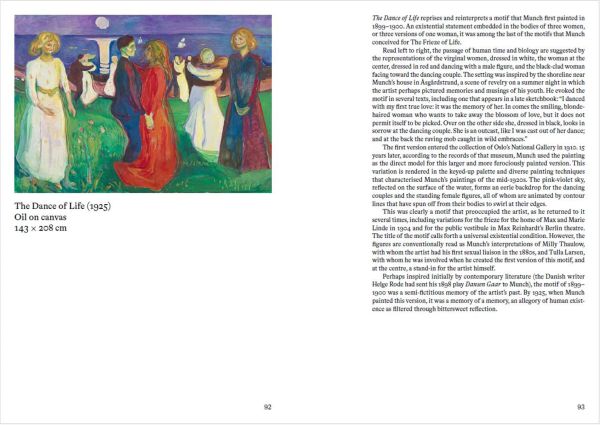 Book cover of Edvard Munch: A Selection, featuring Edvard Munch's painting titled 'Vampire' which depicts a man and woman embracing, with the woman kissing the man's neck. Published by MUNCH.