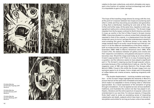 Book cover of Edvard Munch: The Scream, featuring a print of a figure with mouth wide open. Published by MUNCH.