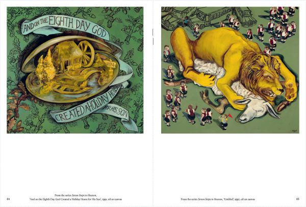 Book cover of Vanessa Baird: Go Down with Me, featuring a painting of figure standing in front of another person in bed. Published by MUNCH.