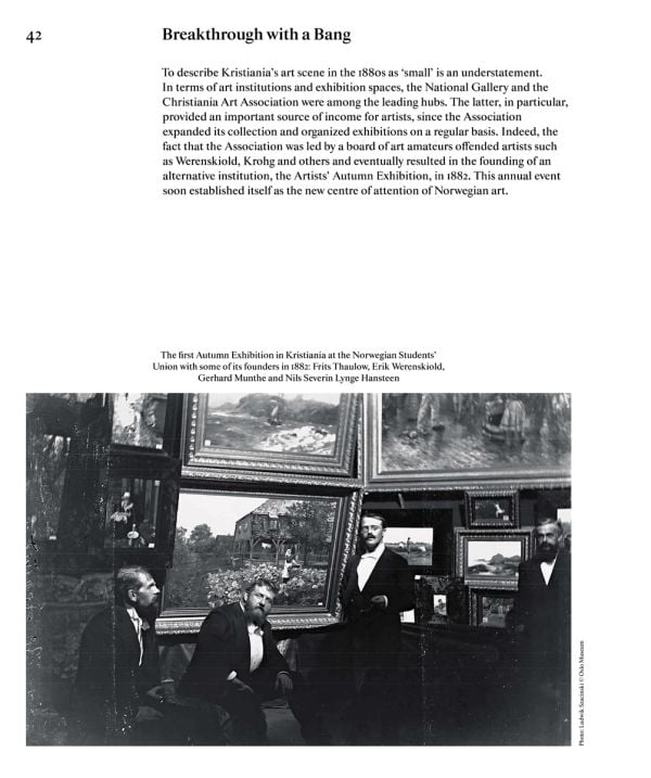 Book cover of Nikita Mathias's, Edvard Munch: Life Expressions, featuring detail of a landscape painting with a large dark blue shape to foreground. Published by MUNCH.