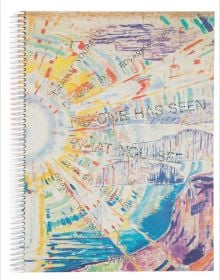 Book cover of No One Has Seen What You See, with a colorful sunset drawing. Published by MUNCH.