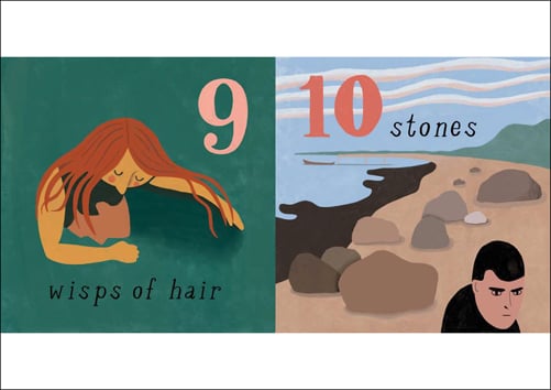 Book cover from a box set of Ingela P Arrhenius's, My First Books: Inspired by Edvard Munch, with a figure from a painting titled 'The Scream'. Published by MUNCH.