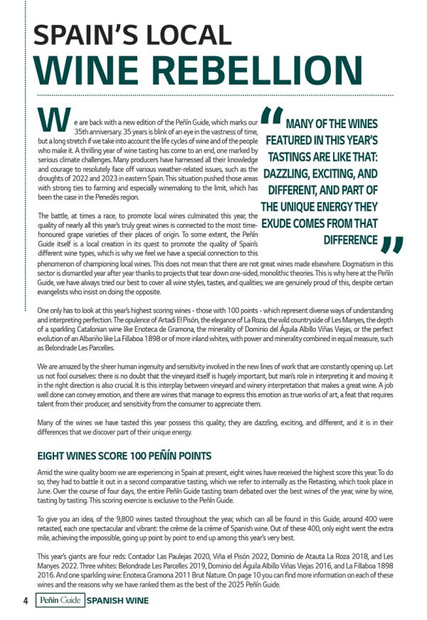 Book cover of Peñin Guide Spanish Wine 2025. Published by Grupo Penin.