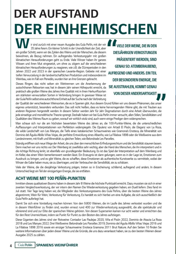 Book cover of Guía Peñín Spaniens Weinführer 2025. Published by Grupo Penin.