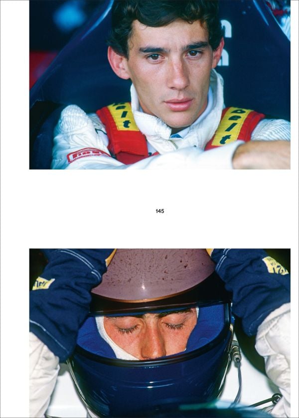 Book cover of Formula 1 - The Art Dimension; with a red F1 Ferrari. Published by Helmin & Sorgenfri.
