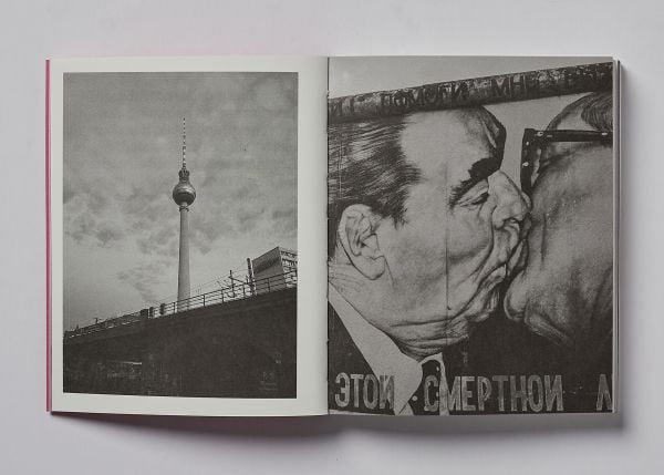 Book cover of Berlin; featuring to top of a TV tower. Published by Helmin & Sorgenfri.