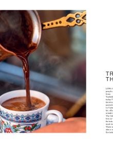 Book cover of Coffee; illustrated with a cafeteria and coffee cups. Published by Helmin Publishing.